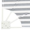 vidaXL Balkon Privacy Scherm Antraciet en wit 140 x 140 cm Stof