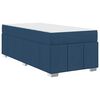 vidaXL Bedframe met matras Blauw 80 x 200 cm Stof