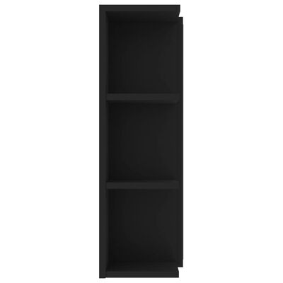 vidaXL Badkamerspiegelkast 80x20,5x64 cm bewerkt hout zwart