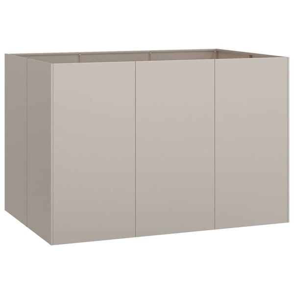 vidaXL Plantenbak roestig 120x80x80 cm weervast staal