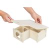 TRIXIE Knaagdierenhuis 3 kamers 30x12x30 cm hout
