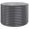 vidaXL Plantenbak 100x100x68 cm gegalvaniseerd staal antracietkleurig
