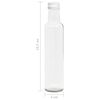 vidaXL Flessen met schroefdop 10 st 260 ml glas