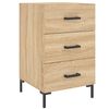 vidaXL Nachtkastje 40x40x66 cm bewerkt hout sonoma eikenkleurig