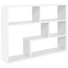 vidaXL Wandplank Muurmontage Wit 95 x 20 x 69,5 cm Bewerkt hout