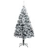 vidaXL Kunst Kerstboom met verlichting met 300 LED Groen 400 cm PVC