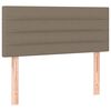 vidaXL Boxspring met matras stof taupe 80x200 cm