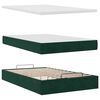 vidaXL Ottoman bed met matrassen en LED's 120x200cm fluweel