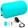 vidaXL Gymnastiekrol met pomp opblaasbaar 100x60 cm PVC groen