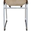vidaXL Eetkamerstoelen 2 st echt leer en canvas bruin en beige