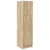 vidaXL Hoge Kast Sonoma eiken 31.5 x 32 x 124 cm Bewerkt hout