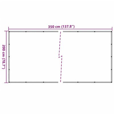 vidaXL Aanhangwagennet 2x3,5 m HDPE groen