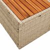 vidaXL Tuinbank Beige 184 x 62 x 85cm poly rattan