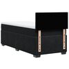 vidaXL Boxspring met matras fluweel zwart 90x200 cm