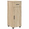 vidaXL Badkamer Kast met lade met opslag Sonoma Eiken 30 x 35 x 80 cm