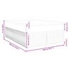 vidaXL Boxspring met matras stof donkergrijs 140x190 cm