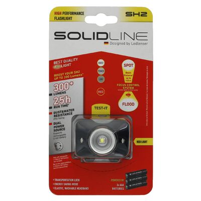 SOLIDLINE LED-Hoofdlamp SH2 LED 030 lm rood licht