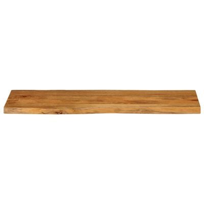 vidaXL Tafelblad met natuurlijke rand 140x40x2,5 cm massief mangohout