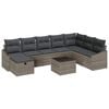 vidaXL Bankstel 8 st poly rattan
