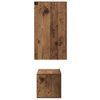 vidaXL Tv-meubelset Wandgemonteerd 3 pcs Oud Hout Bewerkt hout