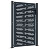vidaXL Poort 100x125 cm met vierkant staal antracietkleurig