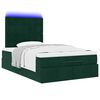 vidaXL Ottoman bed met matrassen en LED's 120x190cm fluweel
