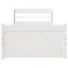 vidaXL Bedframe met hoofdeinde zonder matras 90x200 cm wit