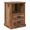 vidaXL Nachtkastje Oudhout 36 x 43 x 60 cm Bewerkt hout