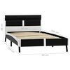 vidaXL Bedframe met LED kunstleer zwart 90x200 cm