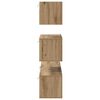 vidaXL Tv-meubelset Wandgemonteerd 4 pcs Artisan Eiken Bewerkt hout