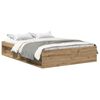 vidaXL Bedframe zonder matras spaanplaat artisanaal eikenkleurig