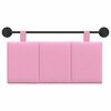 vidaXL Hangend Hoofdeinde Wandgemonteerd Roze 90 x 55 x 5 cm Stof
