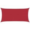 vidaXL Zonneschaduwzeil Rood 2 x 6 m HDPE