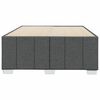 vidaXL Bedframe zonder matras 120x190 cm stof donkergrijs