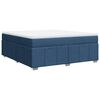 vidaXL Boxspring met matras stof blauw 180x200 cm