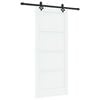 vidaXL Schuifdeur ORKDAL 86 x 198,5 cm Bewerkt hout Wit en zwart