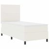 vidaXL Boxspringbed Cr&egrave;me en Wit 100 x 200 cm Katoen Stof