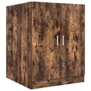 vidaXL Wasmachinekast 71x71,5x91,5 cm gerookt eikenkleurig