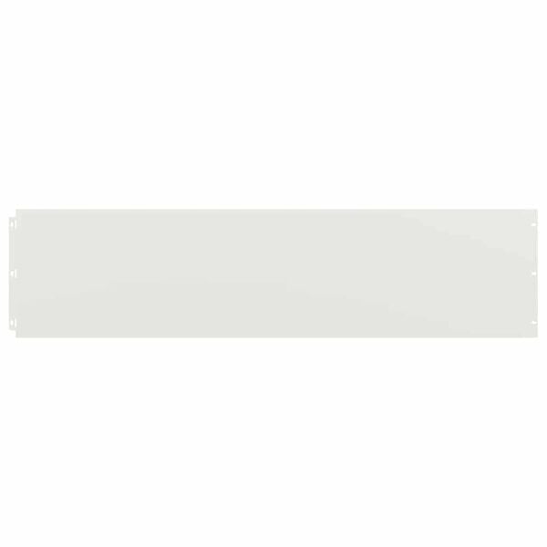 vidaXL Gazonranden 10 st 25x103 cm koudgewalst staal wit