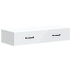 vidaXL Wandmontage Zijtafel Wit 87,5 x 34,5 x 17 cm Bewerkt hout
