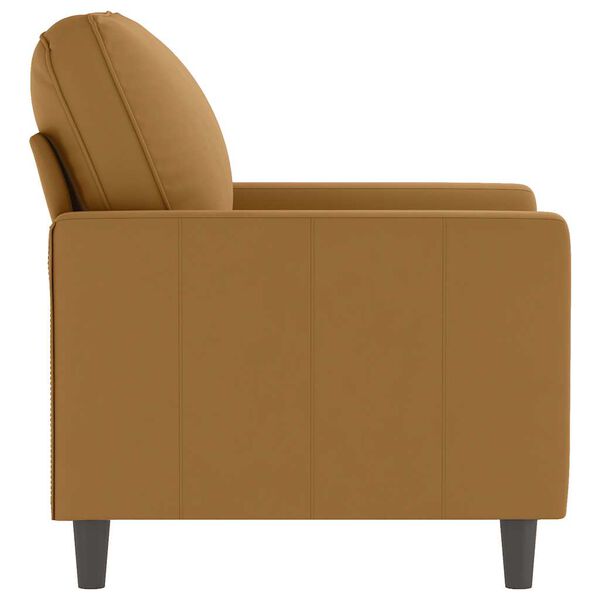 vidaXL Fauteuil 60 cm fluweel bruin