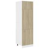 vidaXL Koelkastkast 60x57x207 cm bewerkt hout sonoma eikenkleurig
