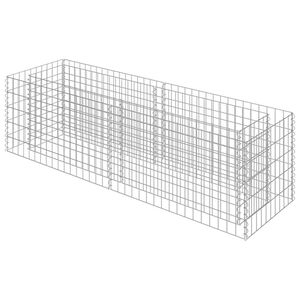 vidaXL Gabion plantenbak verhoogd 180x50x50 cm gegalvaniseerd staal