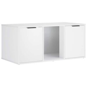 vidaXL Kattenkrat meubel Wit 100 x 49 x 45 cm Bewerkt hout