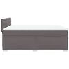 vidaXL Boxspring met matras kunstleer grijs 160x200 cm