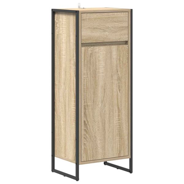 vidaXL Badkamer Kast met lade Sonoma 40 x 30 x 100 cm Bewerkt hout