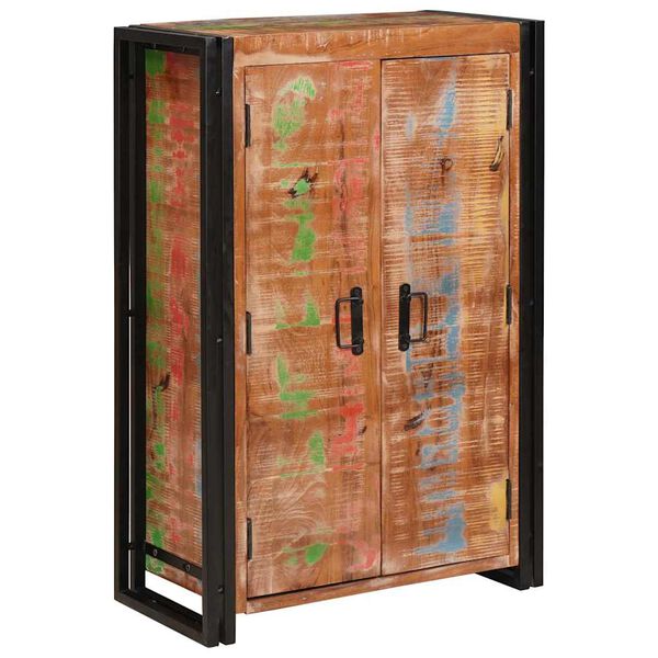 vidaXL Highboard met Deuren Bruin Massief Gerecycled Hout en Metaal