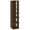 vidaXL Schoenenrek 27,5x27x102 cm bewerkt hout bruin eikenkleur