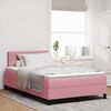 vidaXL Boxspringbed met matras Roze 120 x 190 cm Fluweel