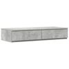 vidaXL Opbergbedframe met lade Beton Grijs 90 cm Bewerkt hout